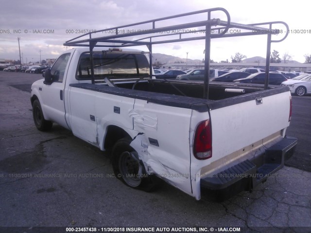 1FDSF34S8YED76296 - 2000 FORD F350 SRW SUPER DUTY WHITE photo 3