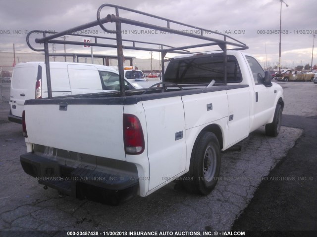 1FDSF34S8YED76296 - 2000 FORD F350 SRW SUPER DUTY WHITE photo 4