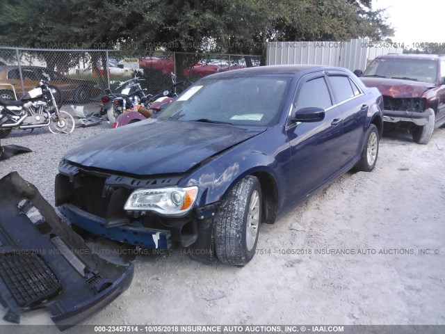 2C3CCAAG7EH273109 - 2014 CHRYSLER 300 BLUE photo 2