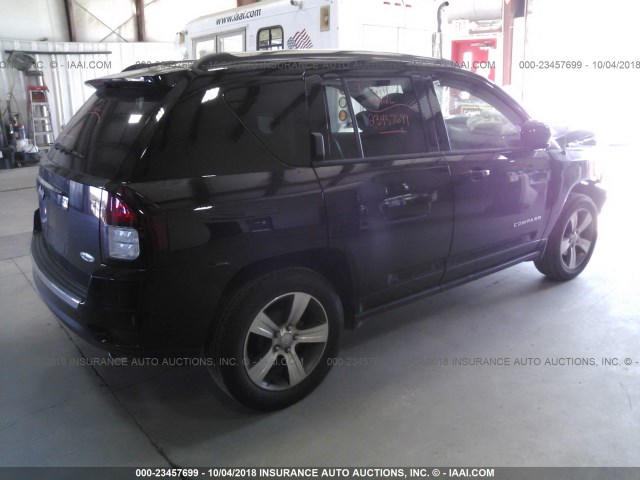 1C4NJCEA3GD805001 - 2016 JEEP COMPASS LATITUDE BLACK photo 4