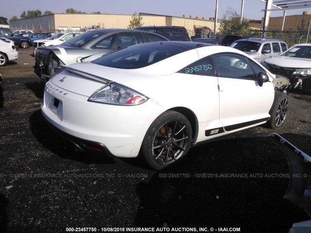 4A31K5DF4CE005765 - 2012 MITSUBISHI ECLIPSE GS SPORT WHITE photo 4