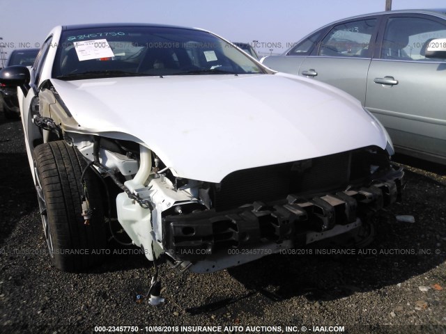 4A31K5DF4CE005765 - 2012 MITSUBISHI ECLIPSE GS SPORT WHITE photo 6