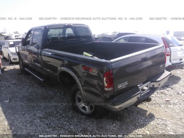 1FTWW31P97EA27247 - 2007 FORD F350 SRW SUPER DUTY GRAY photo 3