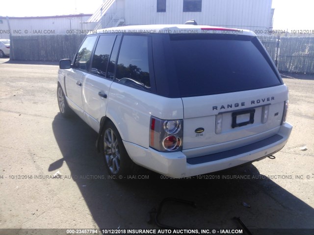 SALME15476A234037 - 2006 LAND ROVER RANGE ROVER HSE WHITE photo 3