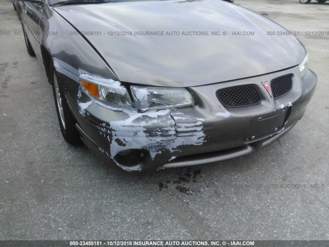 1G2WK52J72F148125 - 2002 PONTIAC GRAND PRIX SE GRAY photo 6