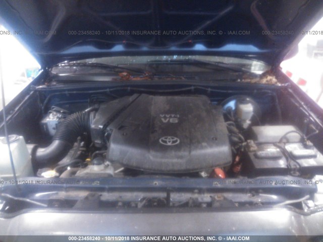 5TELU42N67Z381669 - 2007 TOYOTA TACOMA DOUBLE CAB 蓝色 照片 10