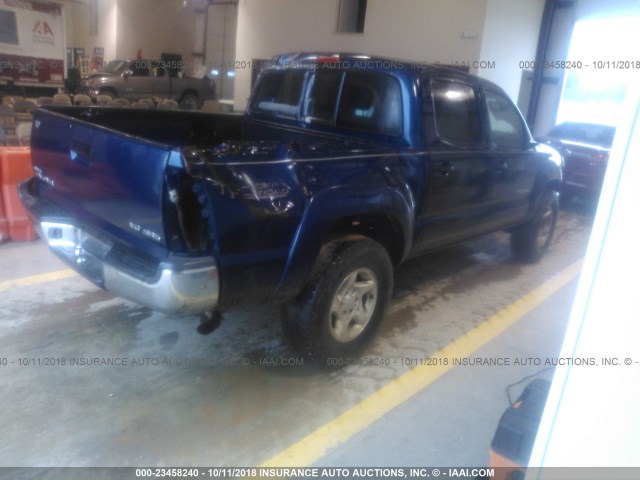 5TELU42N67Z381669 - 2007 TOYOTA TACOMA DOUBLE CAB 蓝色 照片 4