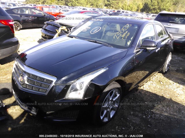 1G6AB5RA5D0122188 - 2013 CADILLAC ATS LUXURY BLACK photo 2