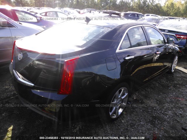 1G6AB5RA5D0122188 - 2013 CADILLAC ATS LUXURY BLACK photo 4