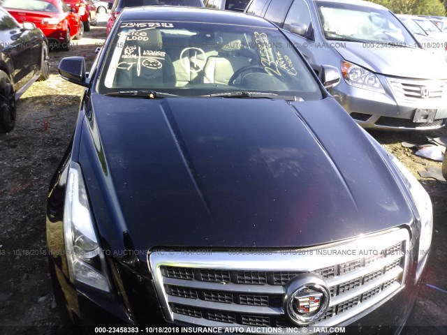 1G6AB5RA5D0122188 - 2013 CADILLAC ATS LUXURY BLACK photo 6