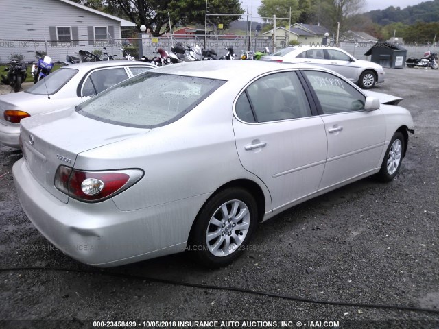 JTHBA30G045000060 - 2004 LEXUS ES 330 GRAY photo 4