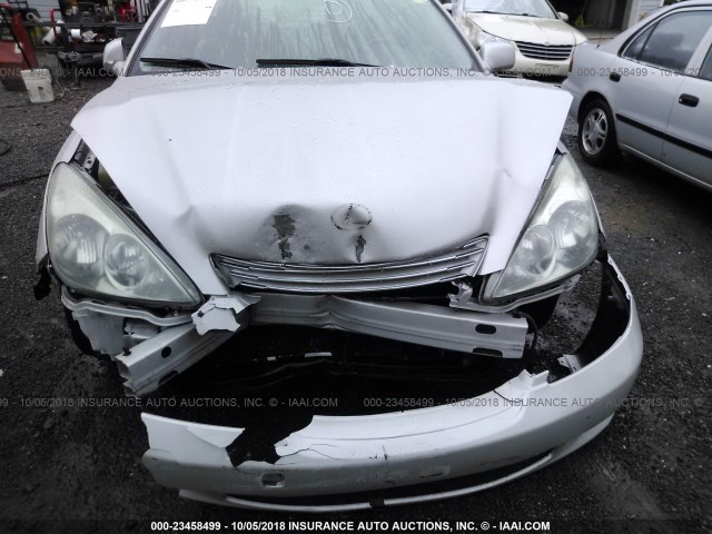 JTHBA30G045000060 - 2004 LEXUS ES 330 GRAY photo 6