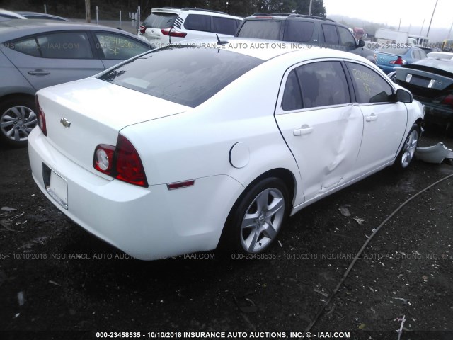 1G1ZB5EB0AF241458 - 2010 CHEVROLET MALIBU LS 白色 照片 4