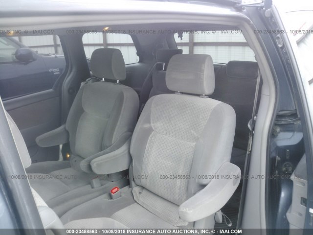 5TDZK23C57S098582 - 2007 TOYOTA SIENNA CE/LE BLUE photo 8