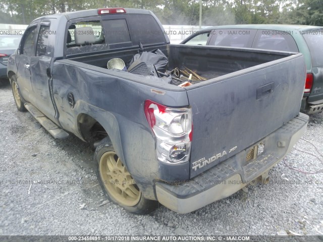 5TBRV54117S471079 - 2007 TOYOTA TUNDRA DOUBLE CAB SR5 GRAY photo 3