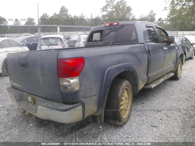 5TBRV54117S471079 - 2007 TOYOTA TUNDRA DOUBLE CAB SR5 GRAY photo 4