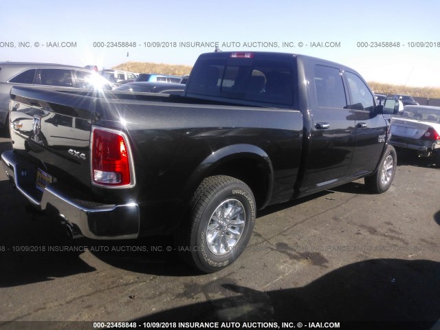 1C6RR7VT3JS104469 - 2018 RAM 1500 LARAMIE BLACK photo 4