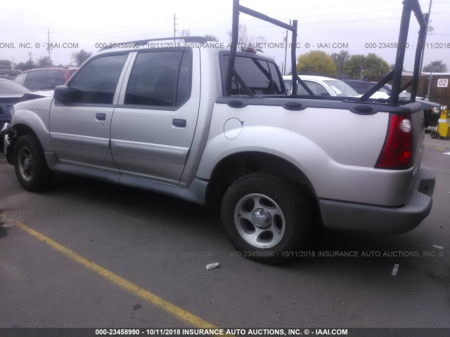 1FMZU77K54UB59604 - 2004 FORD EXPLORER SPORT TR  SILVER photo 3