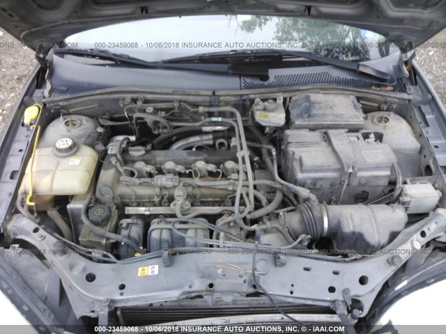 1FAFP34N66W208182 - 2006 FORD FOCUS ZX4 GRAY photo 10