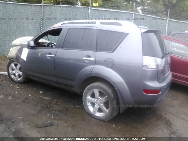 JA4MT41X78Z020677 - 2008 MITSUBISHI OUTLANDER XLS GRAY photo 3