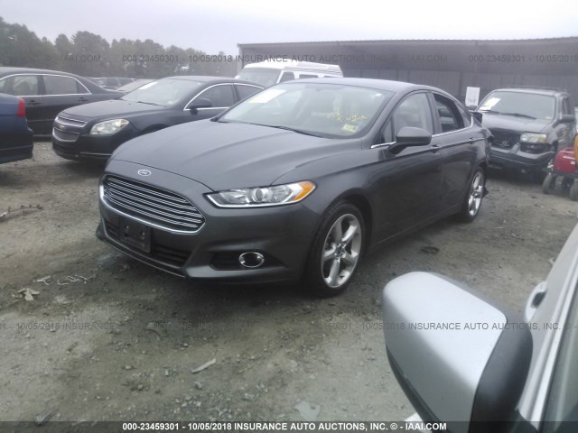 3FA6P0G77GR298667 - 2016 FORD FUSION S GRAY photo 2