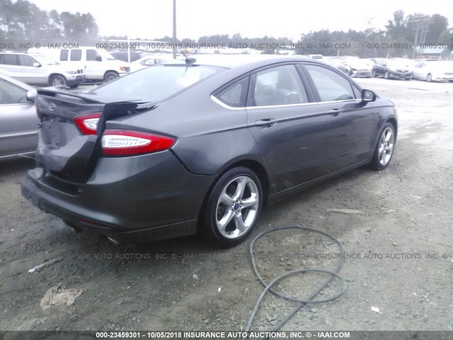 3FA6P0G77GR298667 - 2016 FORD FUSION S GRAY photo 4