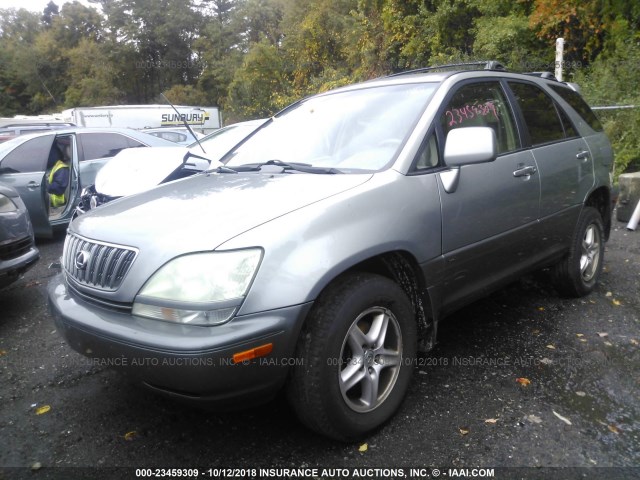 JTJHF10U810183088 - 2001 LEXUS RX 300 GRAY photo 2