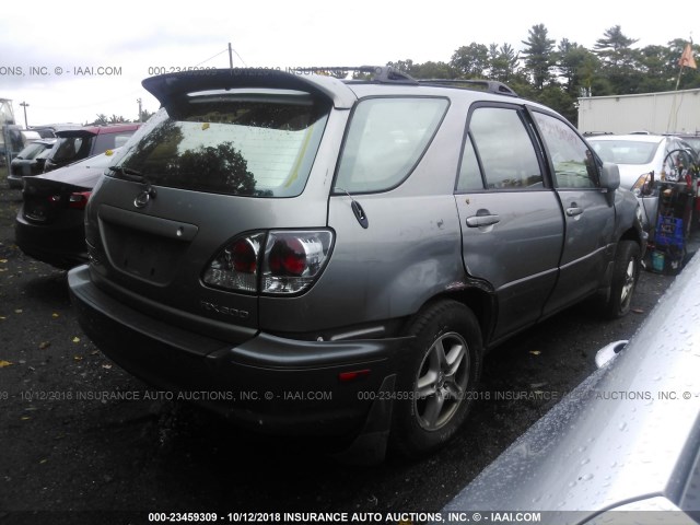 JTJHF10U810183088 - 2001 LEXUS RX 300 GRAY photo 4