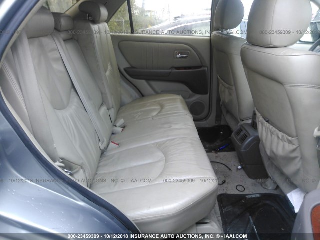 JTJHF10U810183088 - 2001 LEXUS RX 300 GRAY photo 8