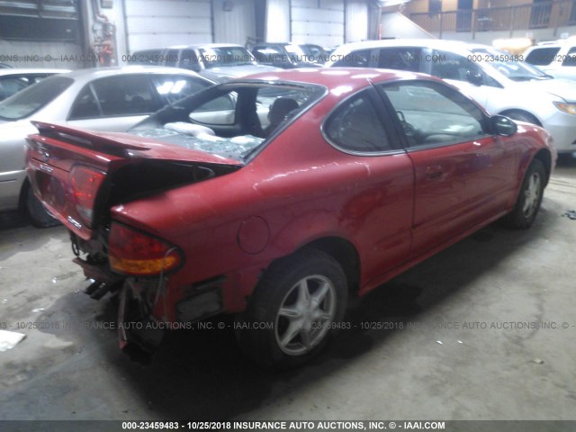 1G3NL12F43C147798 - 2003 OLDSMOBILE ALERO GL RED photo 4