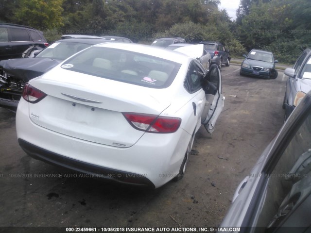 1C3CCCFB4FN560649 - 2015 CHRYSLER 200 LX WHITE photo 4