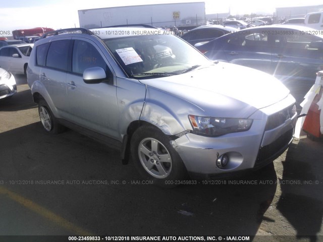 JA4AT2AW4AZ013366 - 2010 MITSUBISHI OUTLANDER ES SILVER photo 1