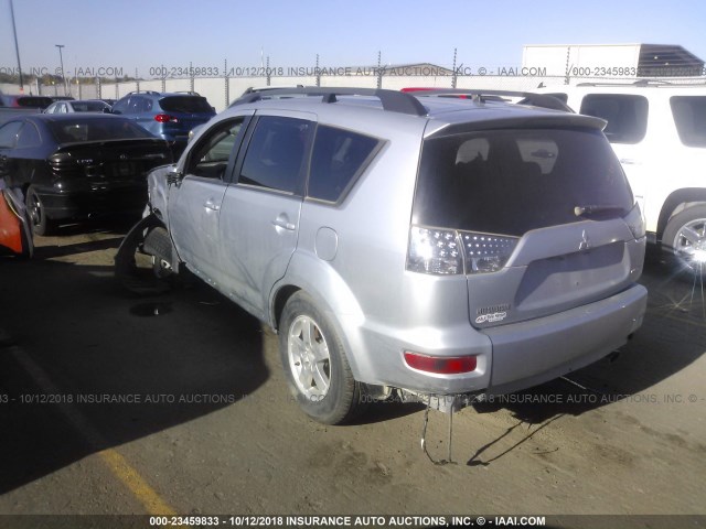 JA4AT2AW4AZ013366 - 2010 MITSUBISHI OUTLANDER ES SILVER photo 3