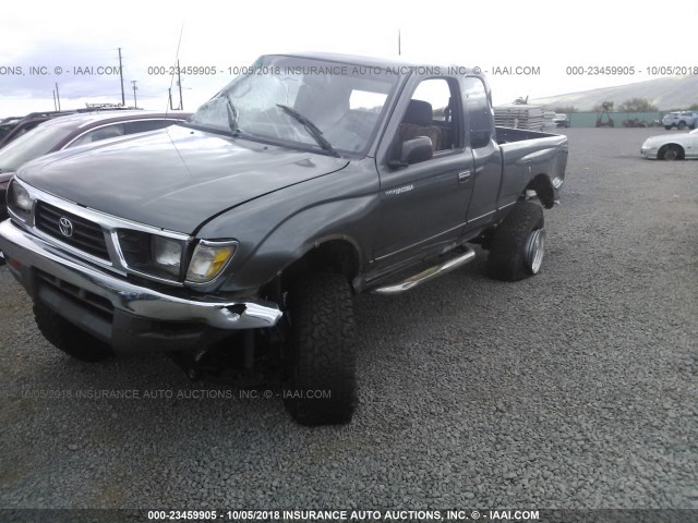 4TAWN72N7TZ165942 - 1996 TOYOTA TACOMA XTRACAB GRAY photo 2