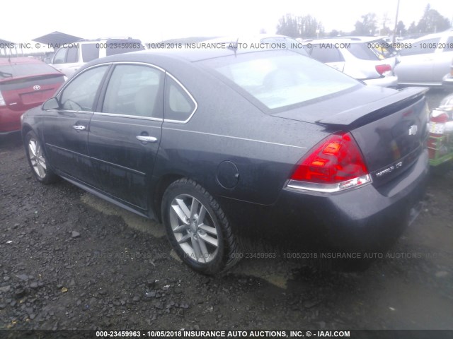 2G1WC5E36D1238519 - 2013 CHEVROLET IMPALA LTZ Dark Blue photo 3