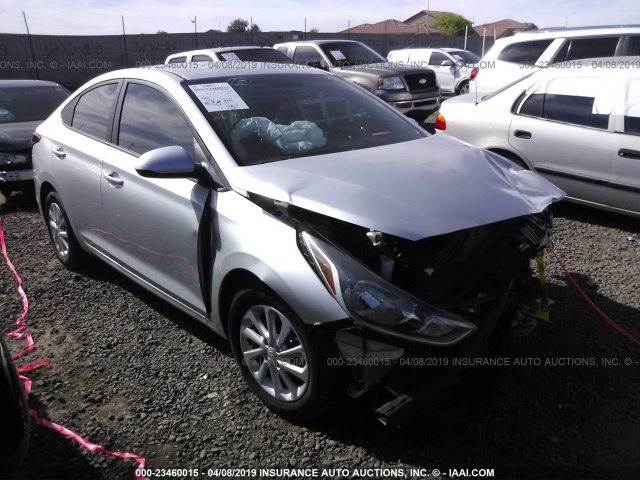 3KPC24A3XJE018585 - 2018 HYUNDAI ACCENT SEL SILVER photo 1