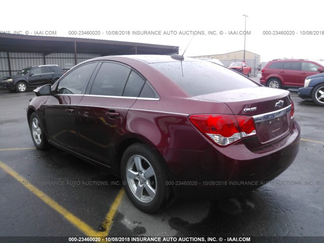 1G1PE5SB4G7214950 - 2016 CHEVROLET CRUZE LIMITED LT MAROON photo 3