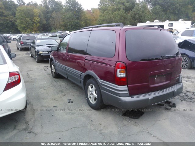 1GMDX03E74D235140 - 2004 PONTIAC MONTANA BURGUNDY photo 3