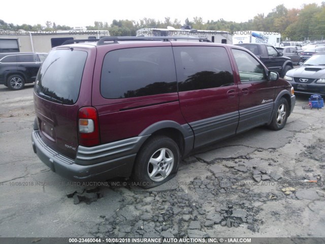 1GMDX03E74D235140 - 2004 PONTIAC MONTANA BURGUNDY photo 4