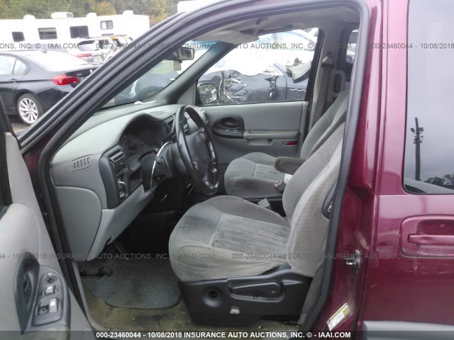 1GMDX03E74D235140 - 2004 PONTIAC MONTANA BURGUNDY photo 5