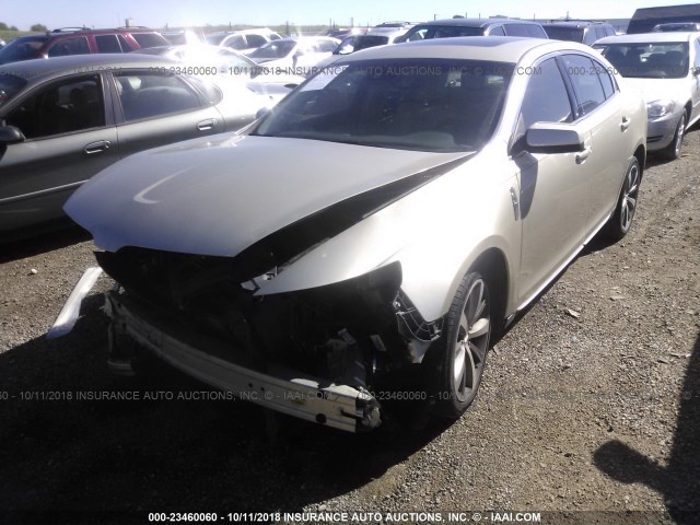 1LNHL9DR4BG604387 - 2011 LINCOLN MKS GOLD photo 2