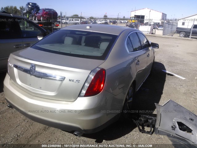 1LNHL9DR4BG604387 - 2011 LINCOLN MKS GOLD photo 4