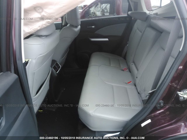 2HKRM4H79FH707629 - 2015 HONDA CR-V EXL BURGUNDY photo 8