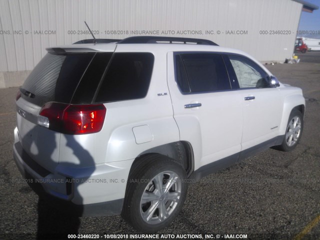 2GKALNEK7G6226559 - 2016 GMC TERRAIN SLE WHITE photo 4