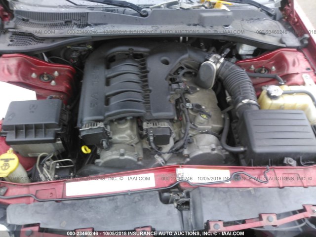 2D4FV47V36H462225 - 2006 DODGE MAGNUM SXT RED photo 10