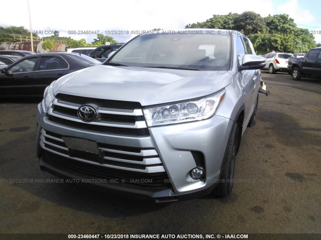 5TDBZRFH0HS380868 - 2017 TOYOTA HIGHLANDER LE/LE PLUS BLUE photo 2