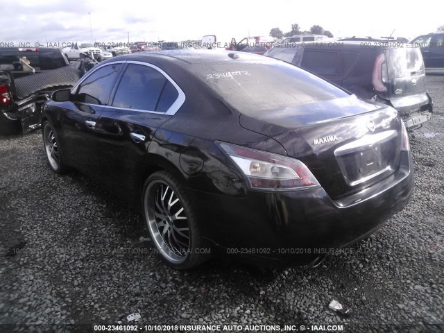 1N4AA5AP1EC456031 - 2014 NISSAN MAXIMA S/SV BLACK photo 3