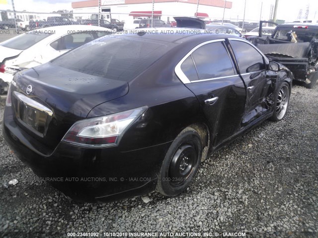 1N4AA5AP1EC456031 - 2014 NISSAN MAXIMA S/SV BLACK photo 4