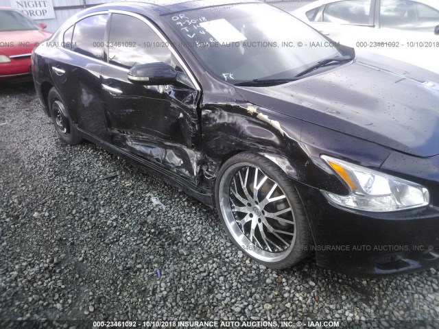 1N4AA5AP1EC456031 - 2014 NISSAN MAXIMA S/SV BLACK photo 6