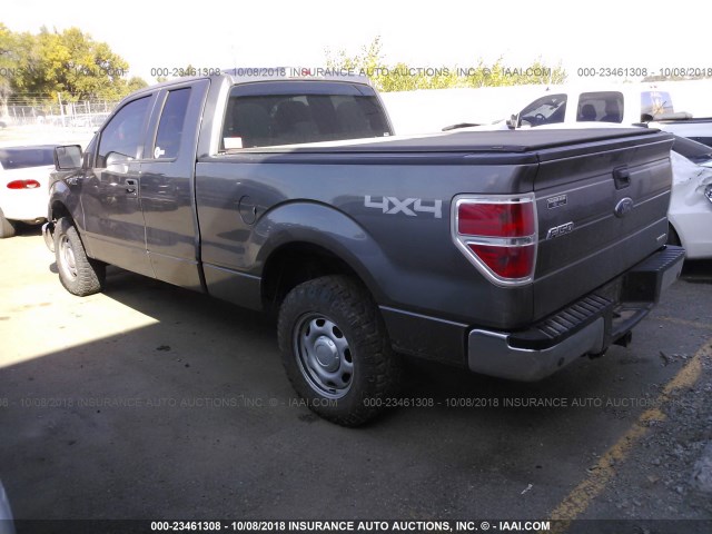 1FTFX1EF3EKD63297 - 2014 FORD F150 SUPER CAB GRAY photo 3